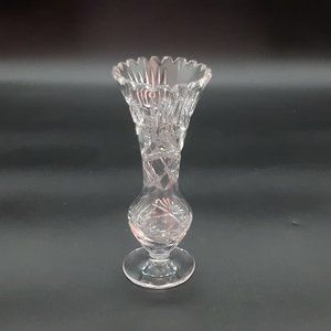 Pinwheel Crystal Vase